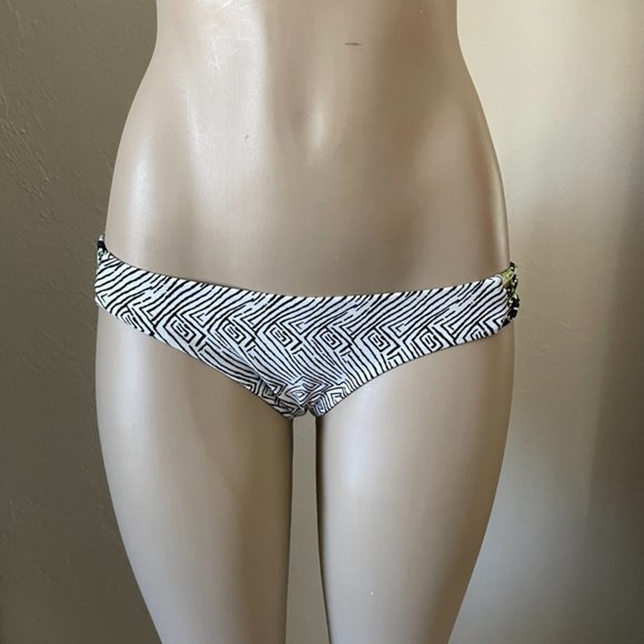 Volcom Yellow Flash Strappy Side Bikini Bottoms - Picture 3 of 4